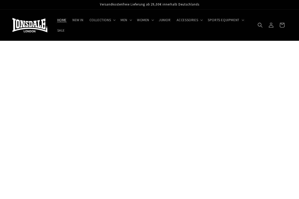 Lonsdale homepage screenshot