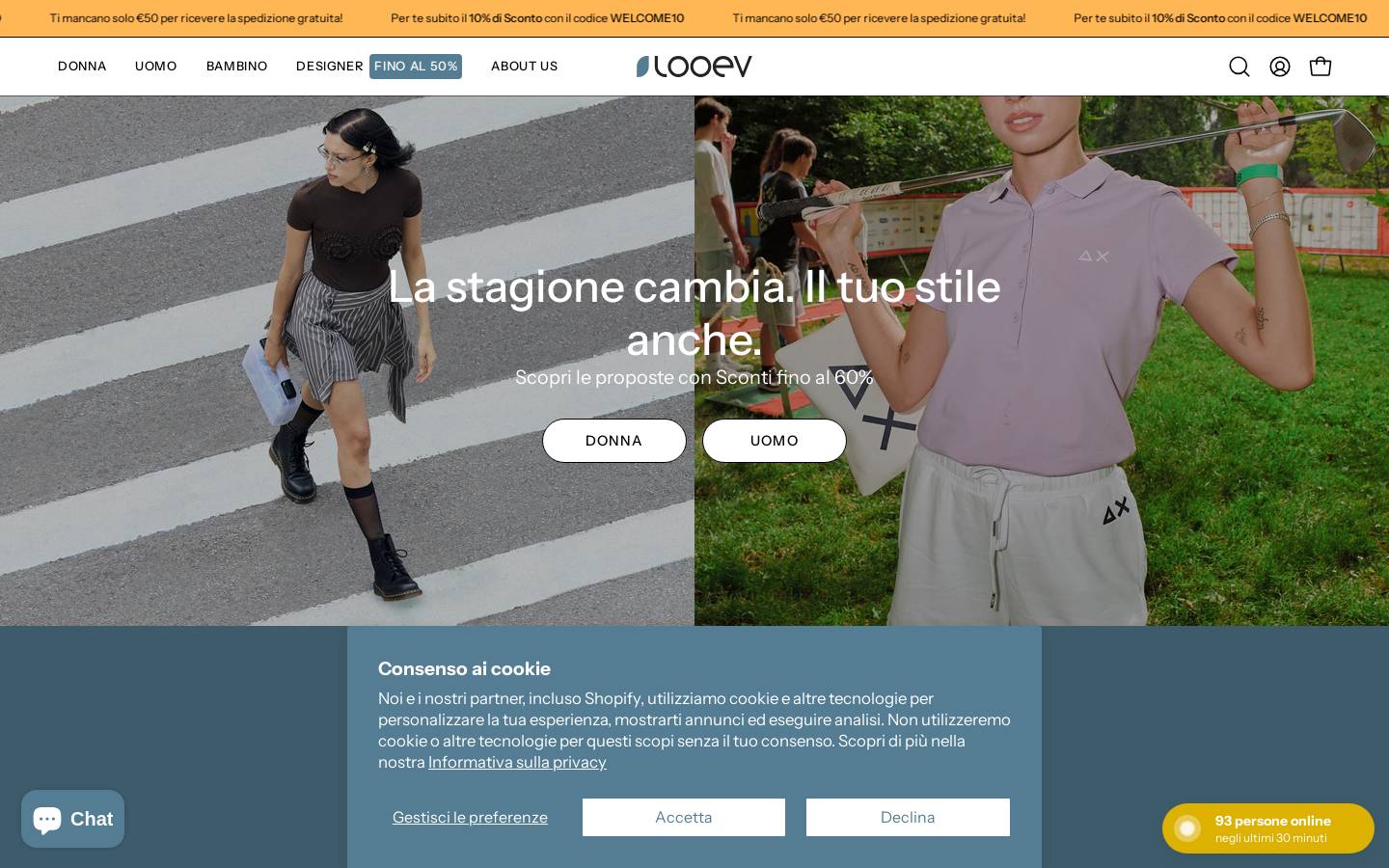 Looev homepage screenshot