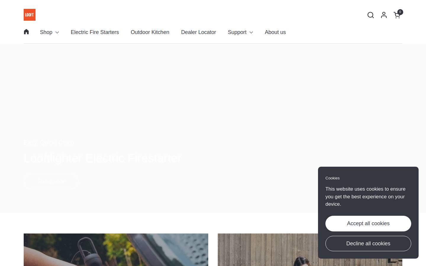 looft.com homepage screenshot