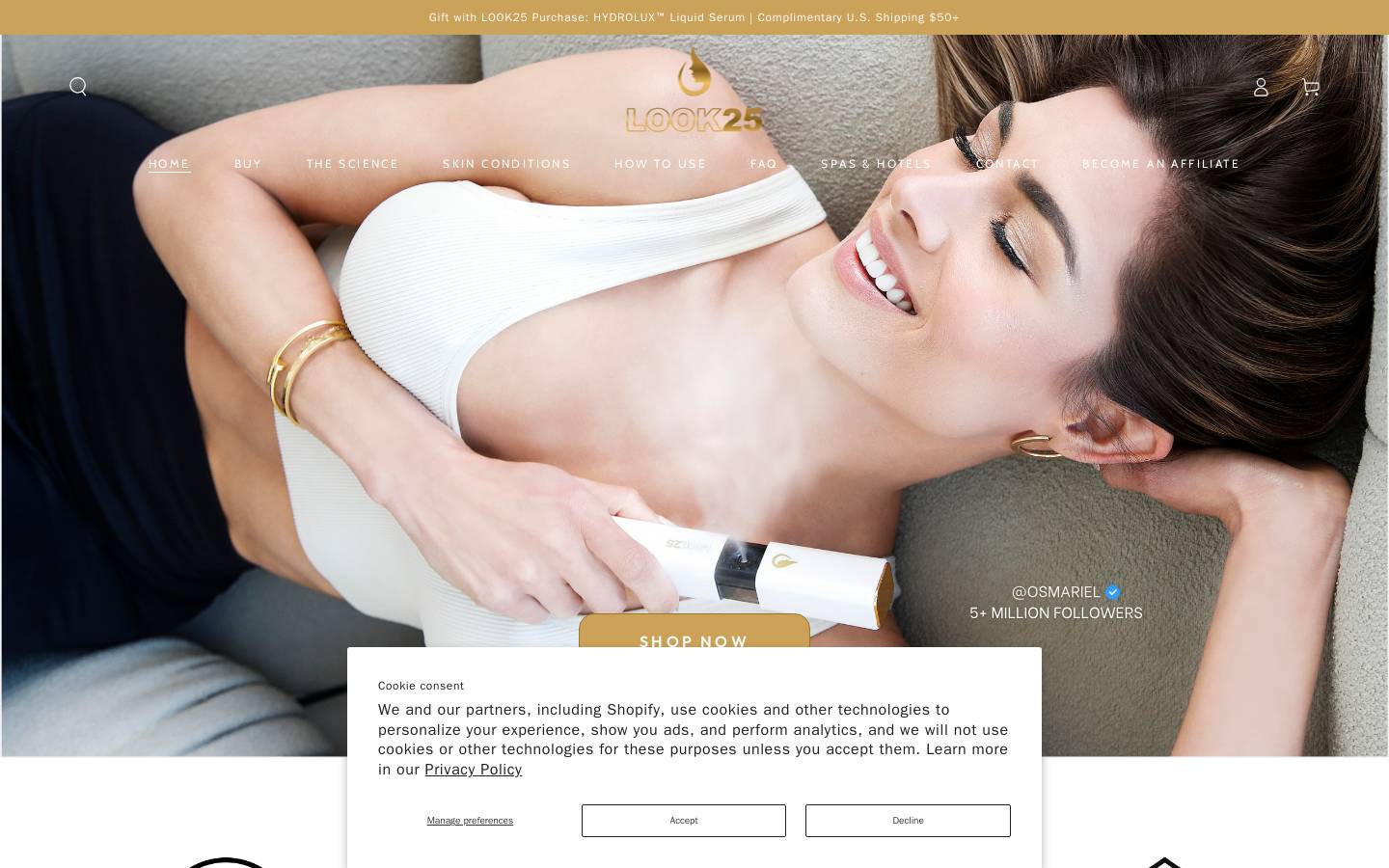look25.com homepage screenshot
