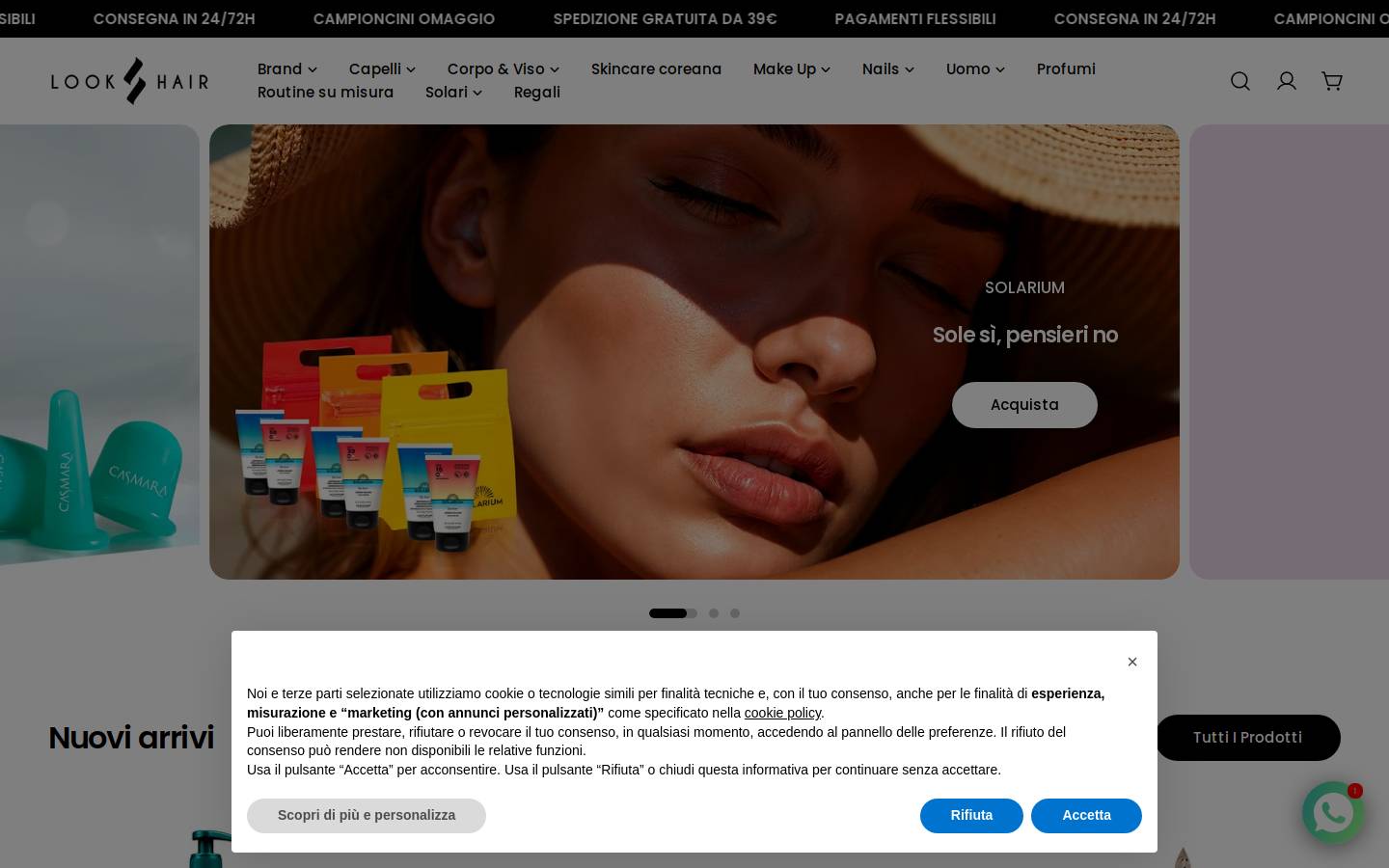 Look4hair.com homepage screenshot