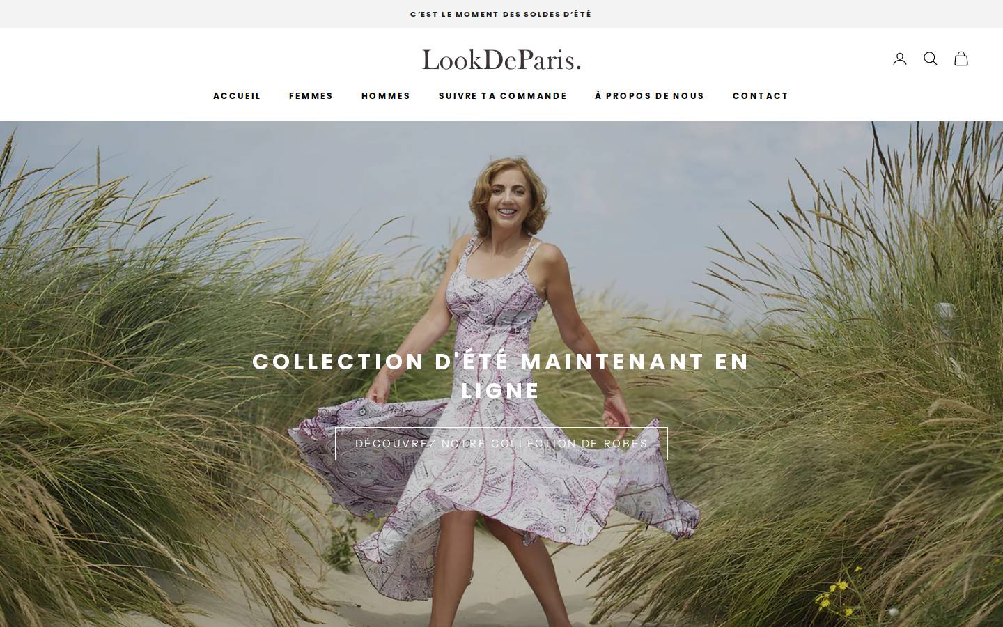 Lookdeparis homepage screenshot