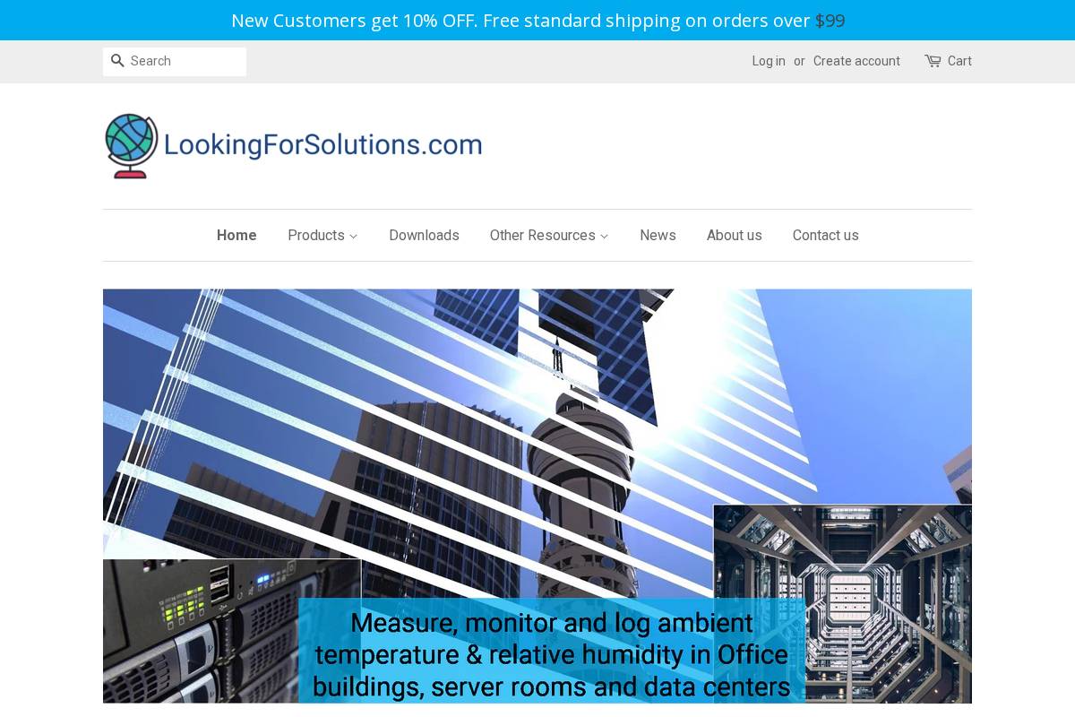 lookingforsolutions.com homepage screenshot