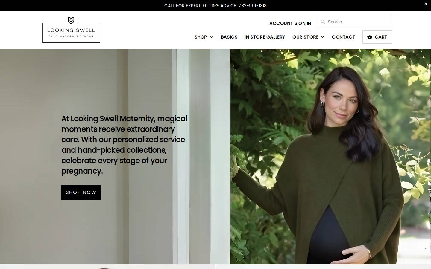 lookingswellmaternity.com homepage screenshot