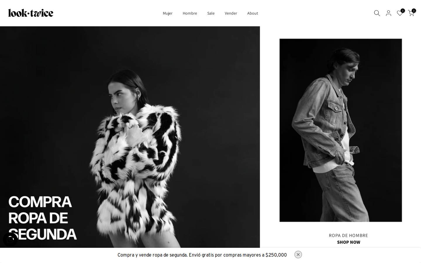 looktwice.co homepage screenshot