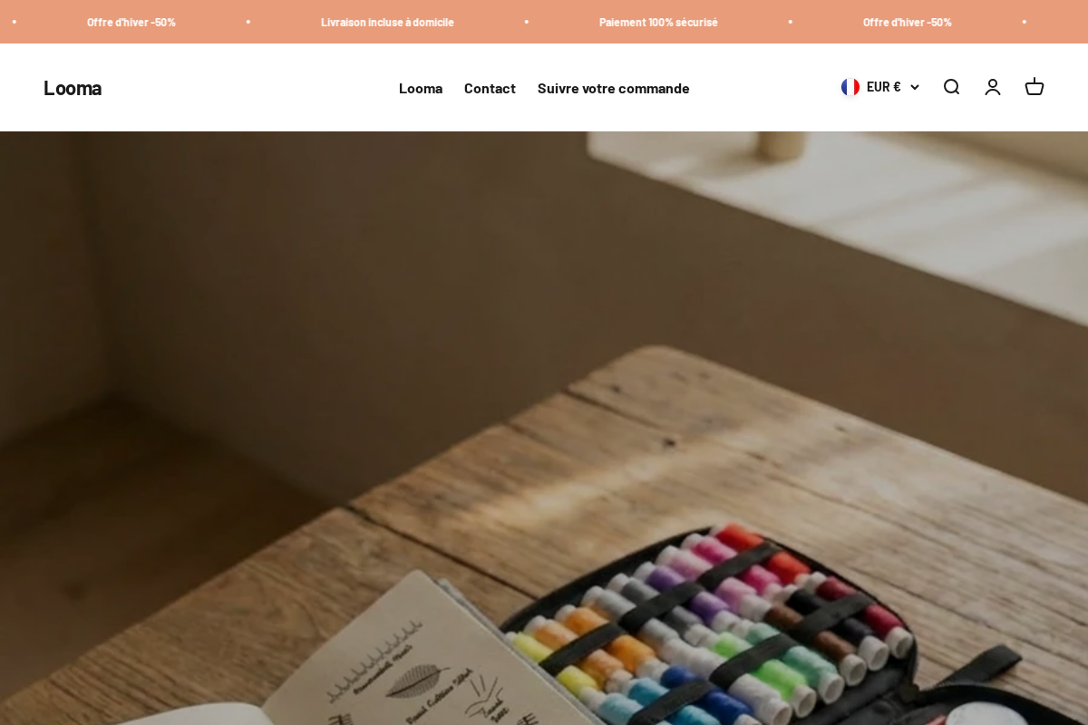 Loomabook homepage screenshot