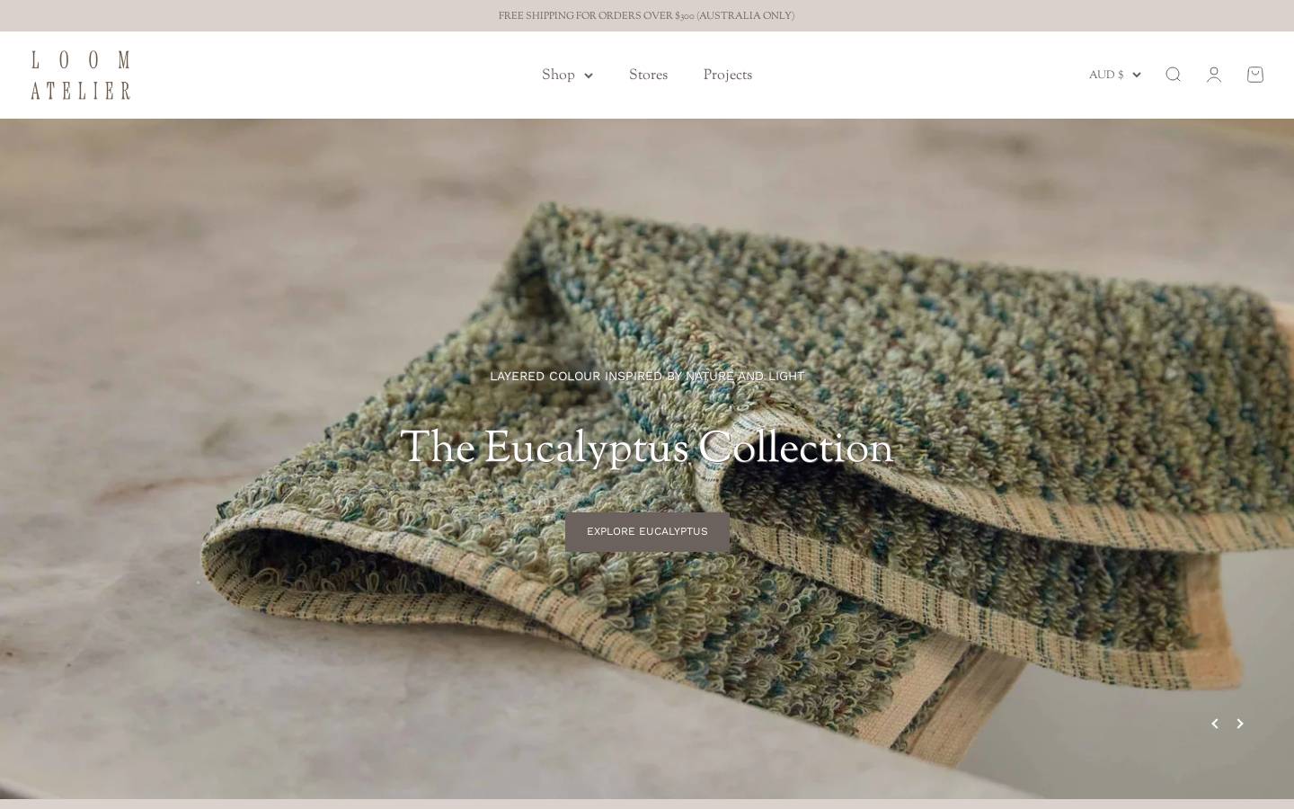 loomatelier.com homepage screenshot