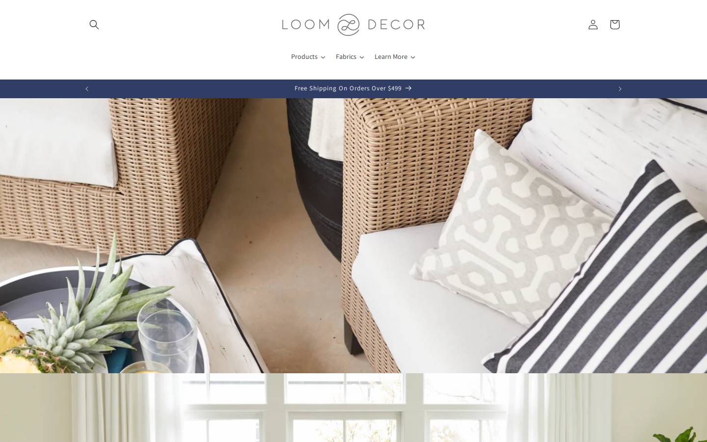 loomdecor.com homepage screenshot