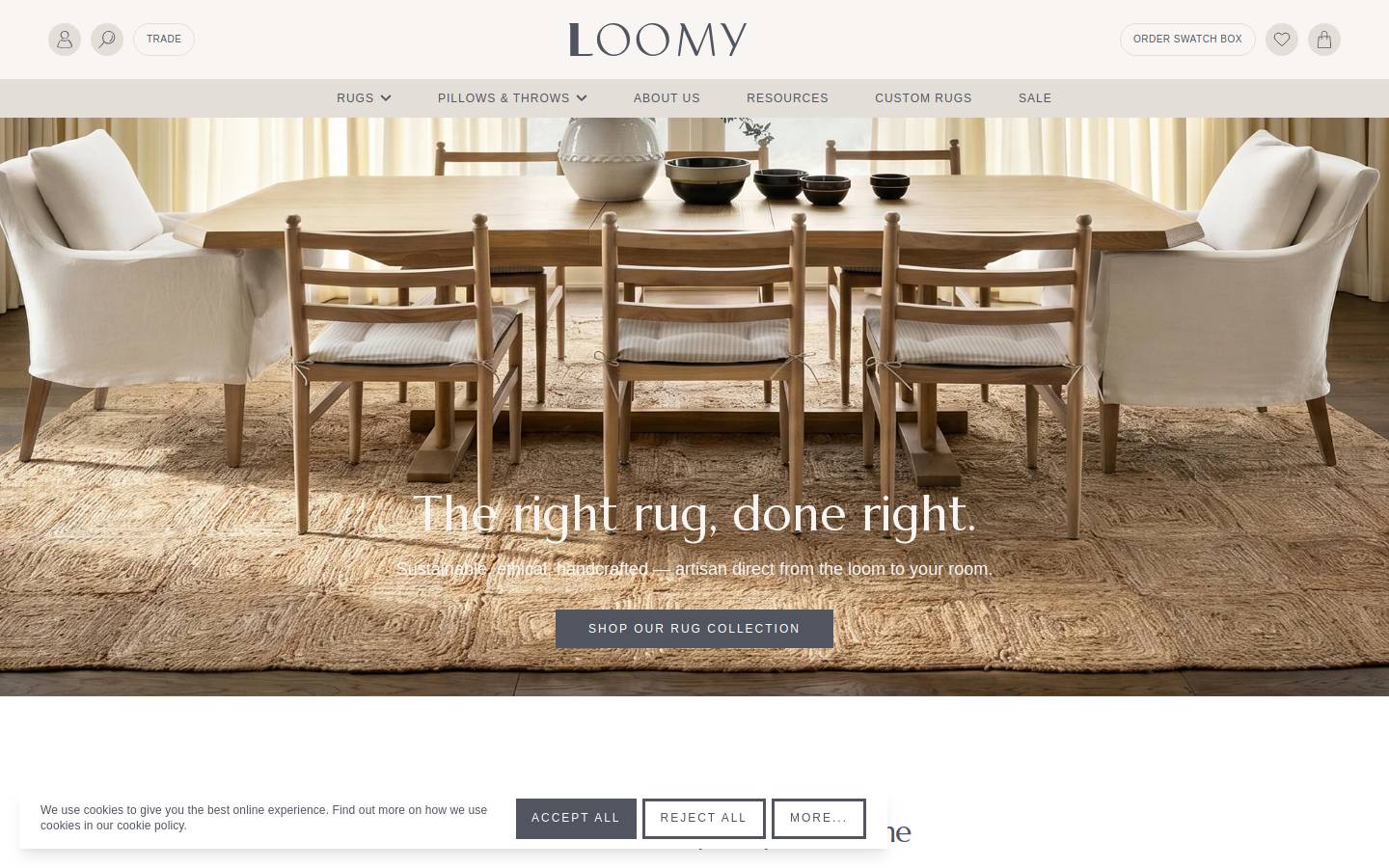 loomyhome.com homepage screenshot
