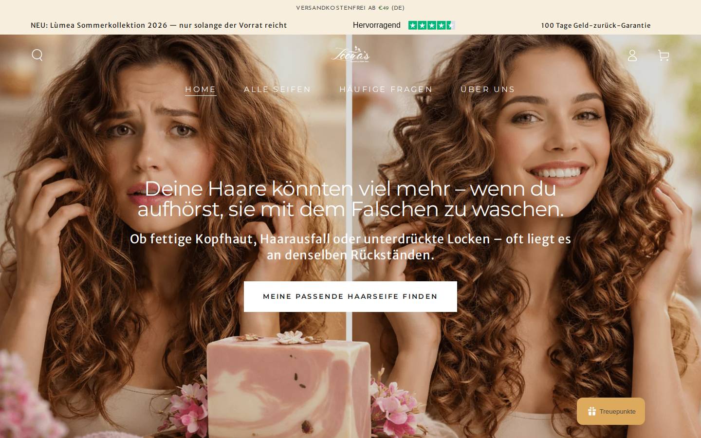 loonaskincare.de homepage screenshot