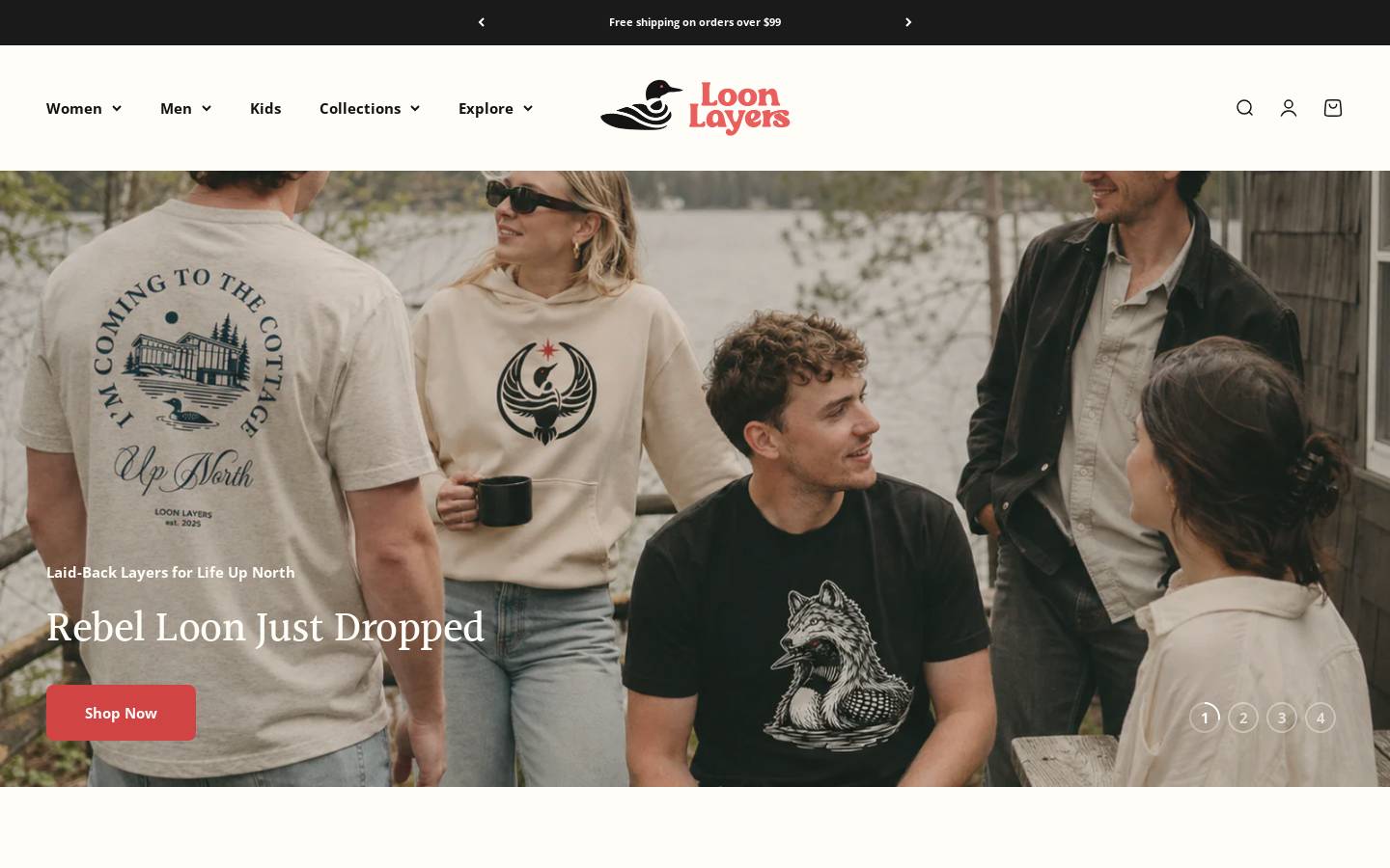 loonlayers.com homepage screenshot