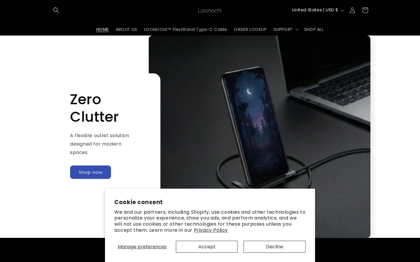 loonochi.com homepage screenshot