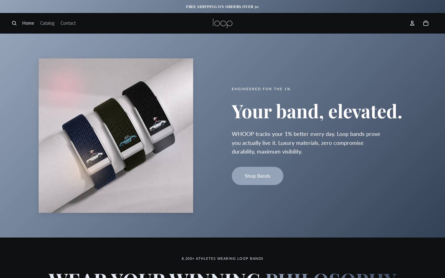 loopbands.shop homepage screenshot