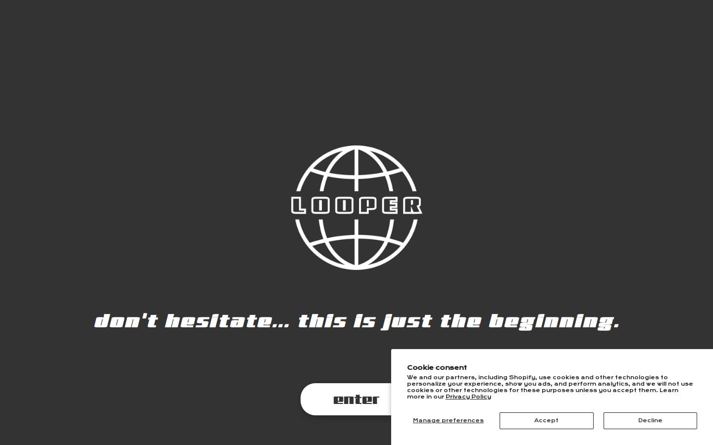 looperco.store homepage screenshot