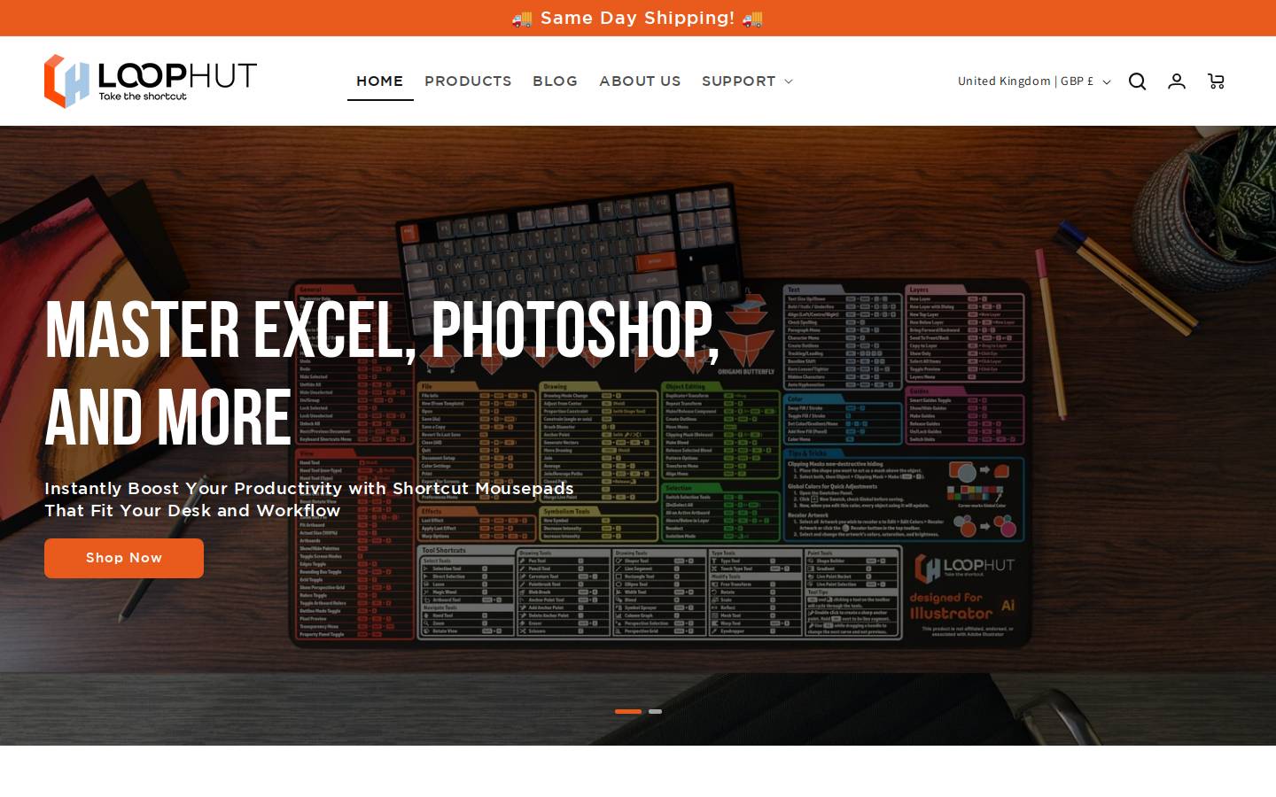 loophut.com homepage screenshot