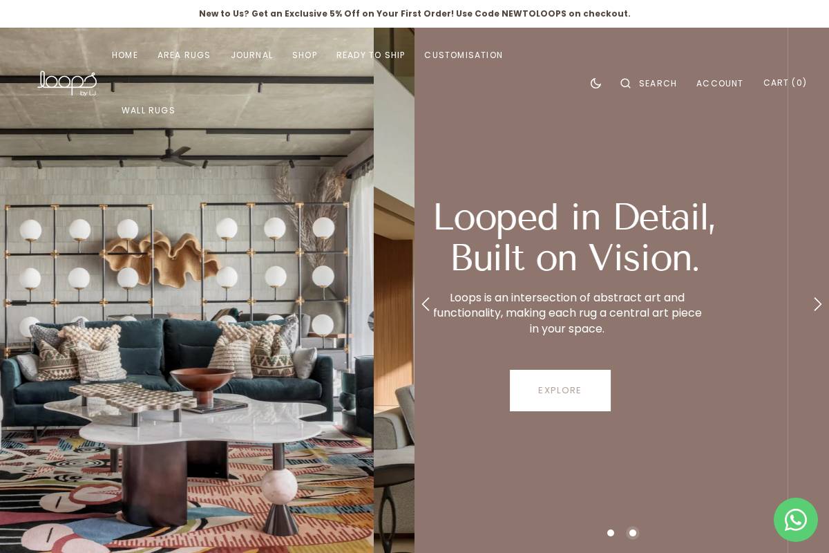 loopsbylj.com homepage screenshot