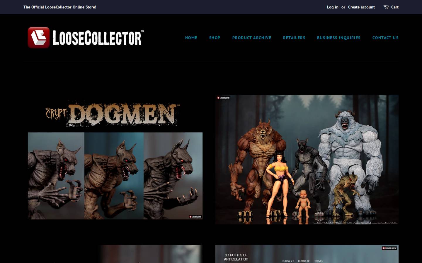 loosecollector.com homepage screenshot