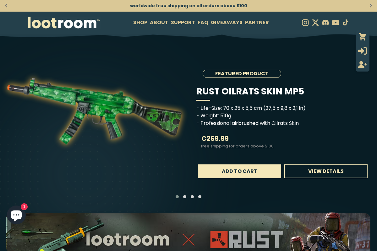 lootroom GmbH homepage screenshot