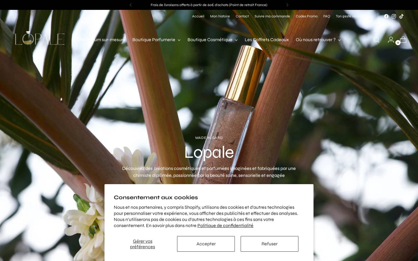 lopaleproductions.fr homepage screenshot