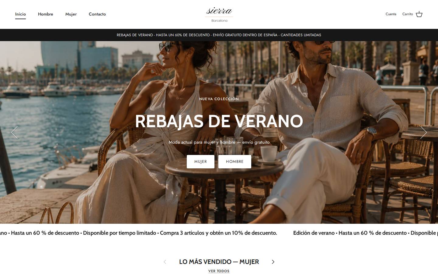 lopezbarcelona.com homepage screenshot