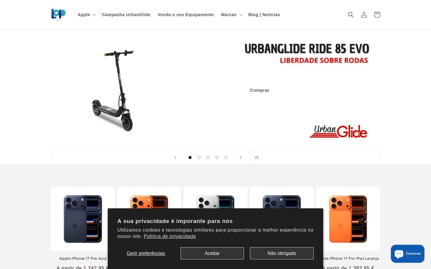 Lop store homepage screenshot