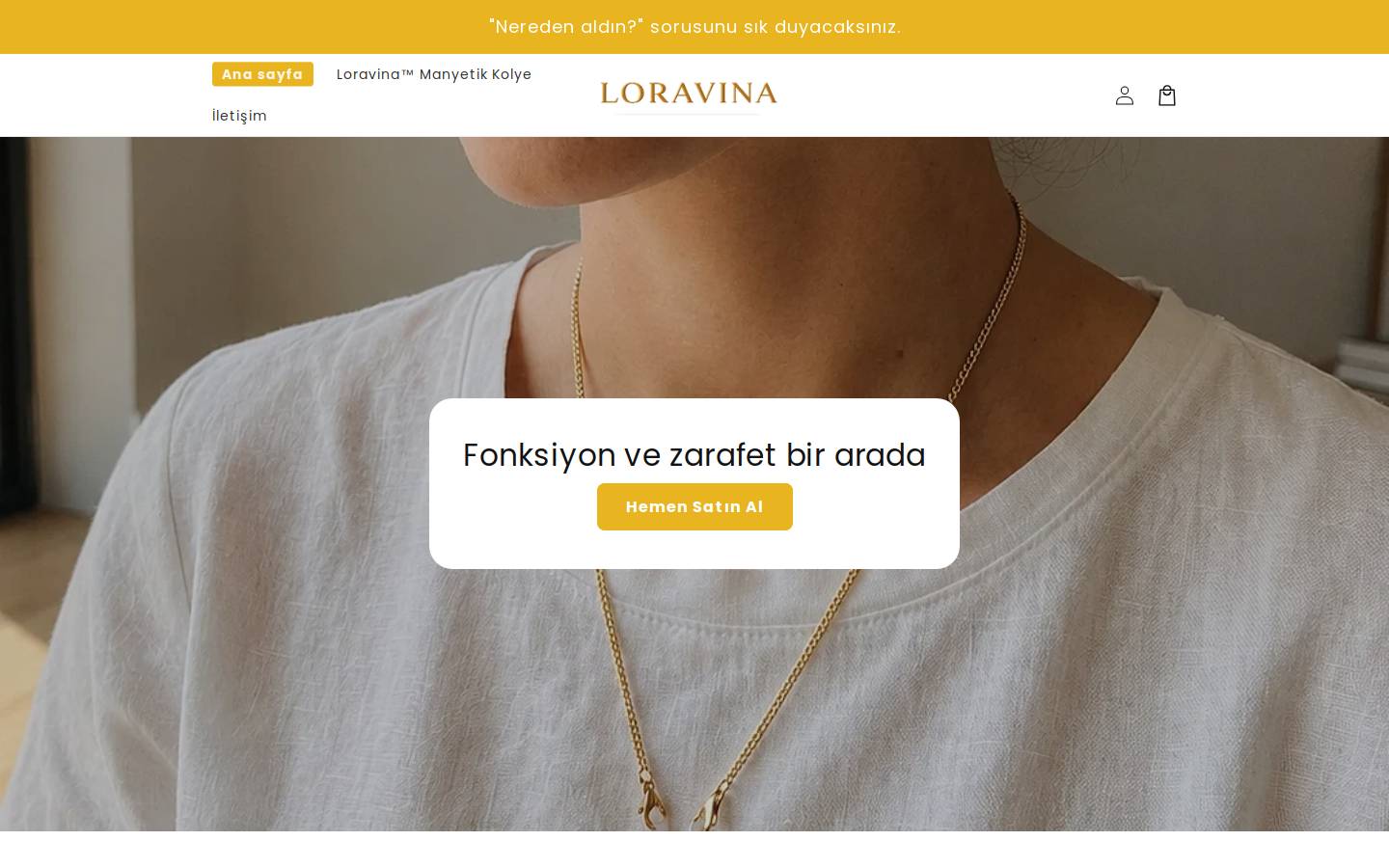 loravina.com homepage screenshot