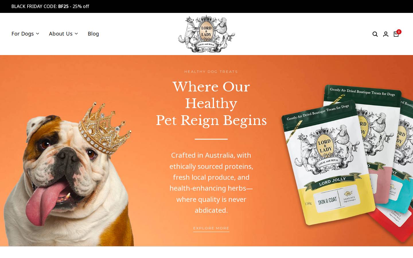 lordandlady.com homepage screenshot