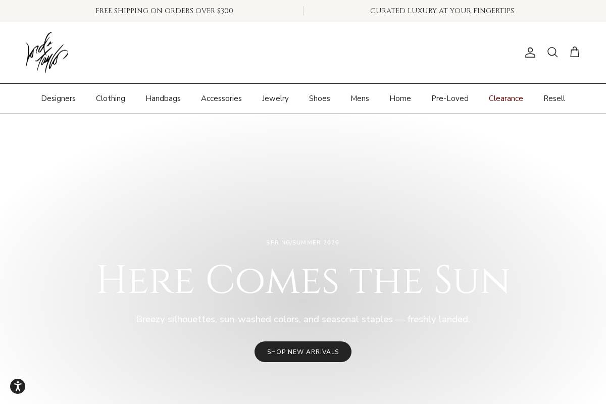 Lord & Taylor homepage screenshot