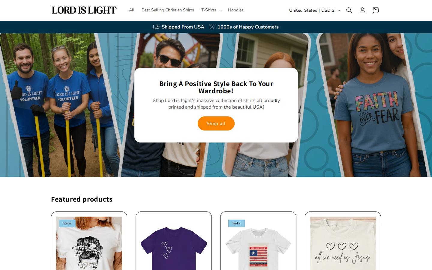 lordislight.com homepage screenshot