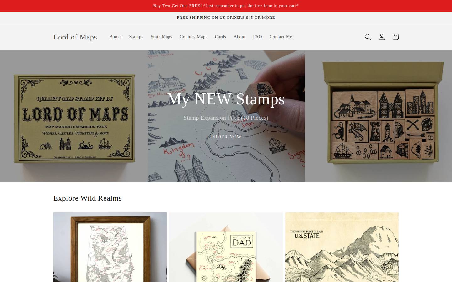 lordofmaps.com homepage screenshot