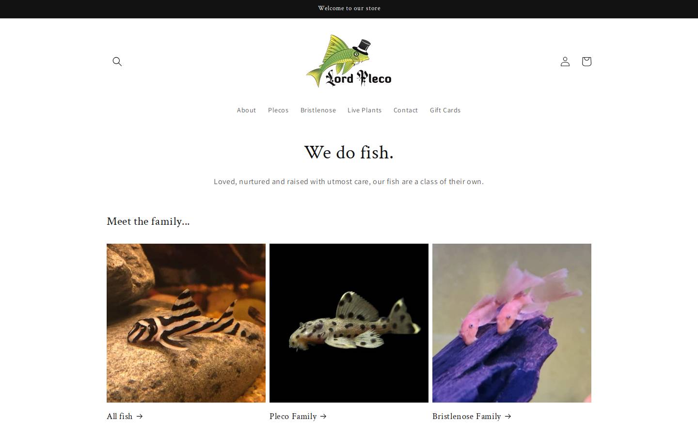 lordpleco.com.au homepage screenshot
