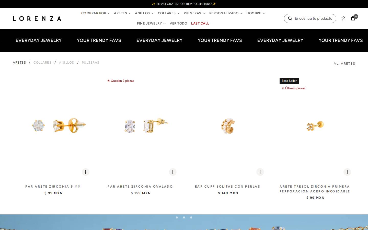 lorenza.mx homepage screenshot