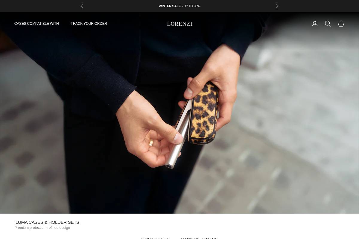 Lorenzi Paris homepage screenshot