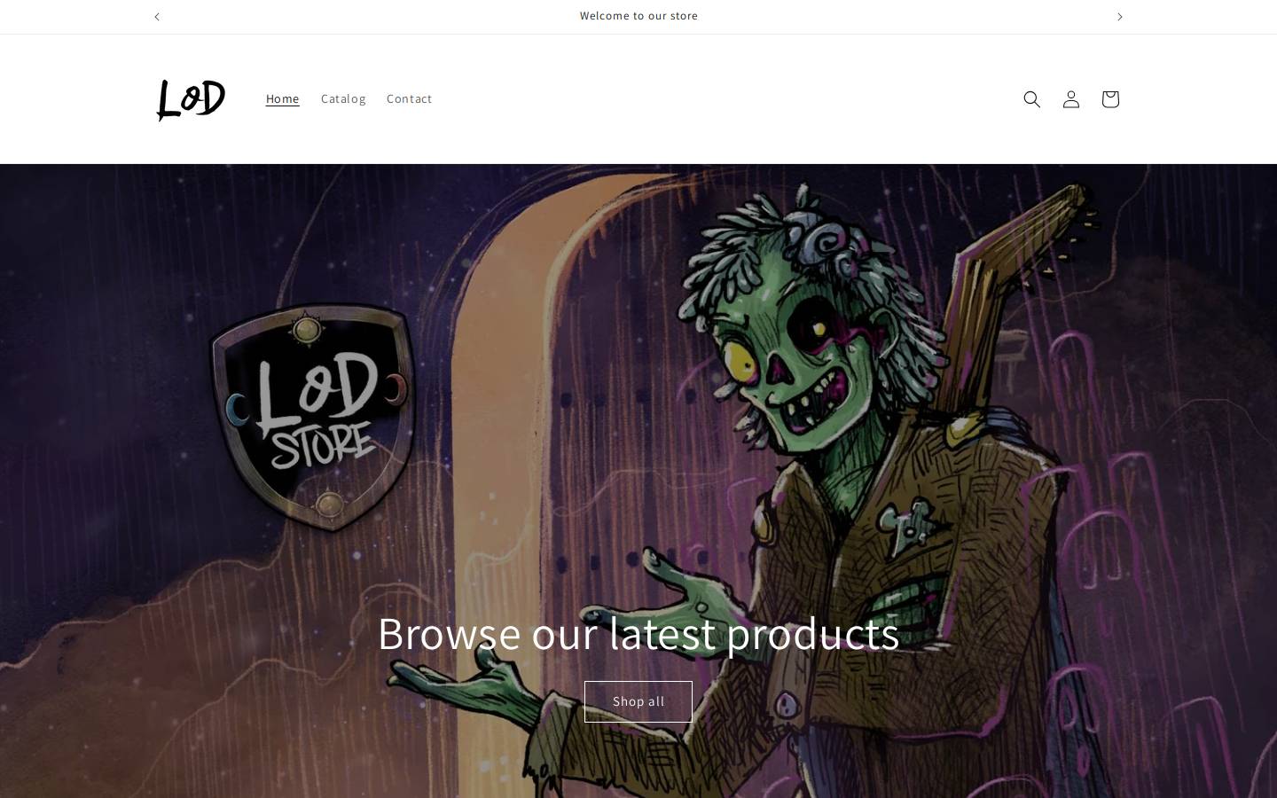 loreofdenra.com homepage screenshot