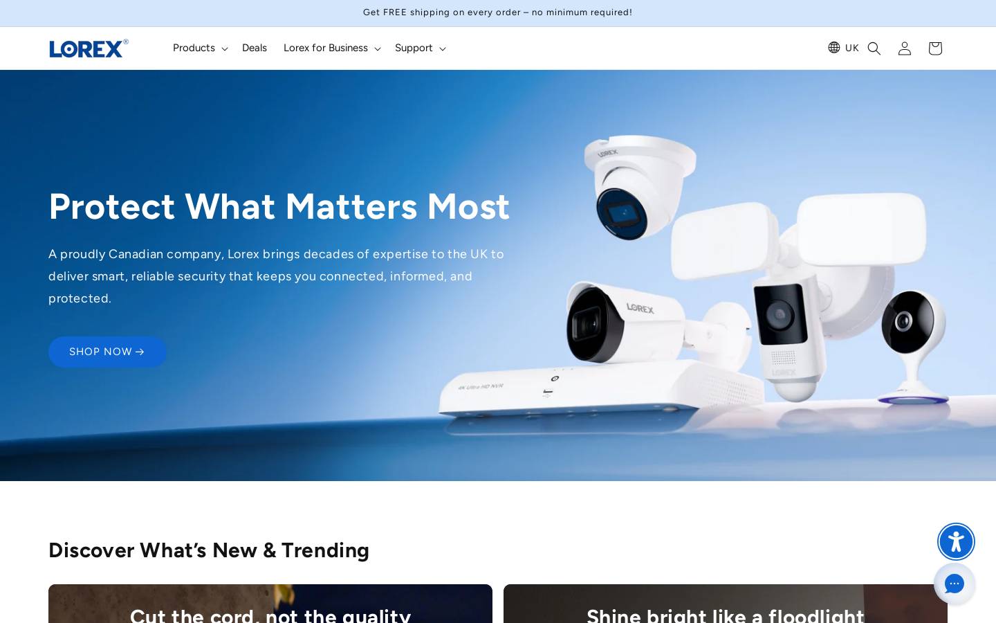 lorextechnology.co.uk homepage screenshot