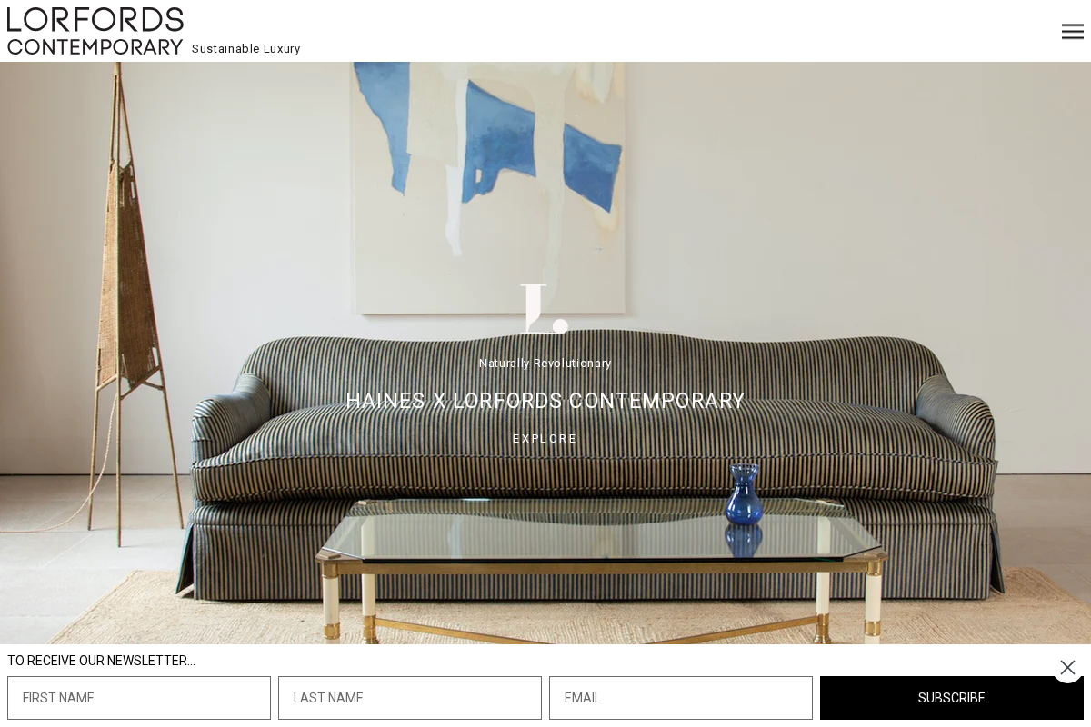 lorfords.com homepage screenshot