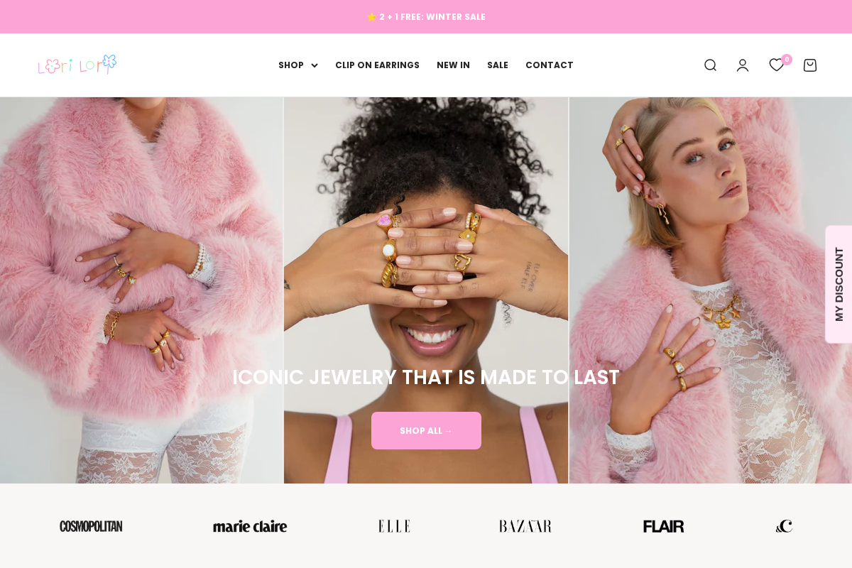 LORI-LORI homepage screenshot