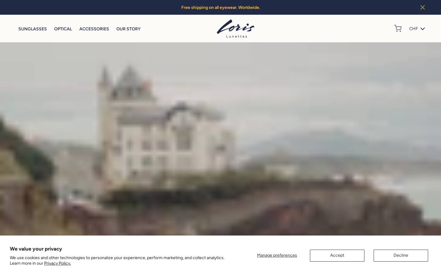 loris-lunettes.com homepage screenshot