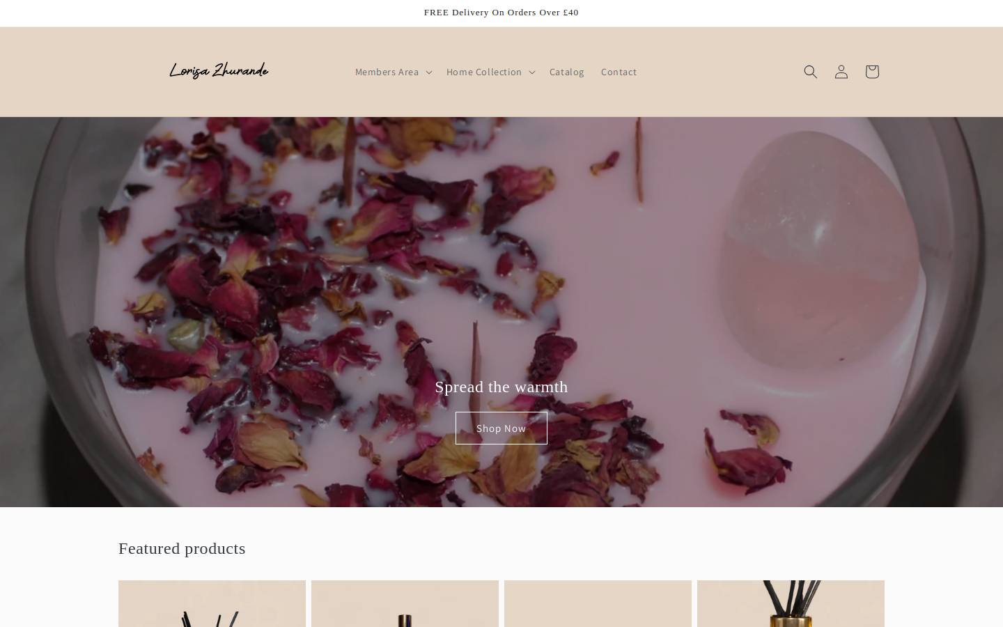 lorisazhurande.com homepage screenshot