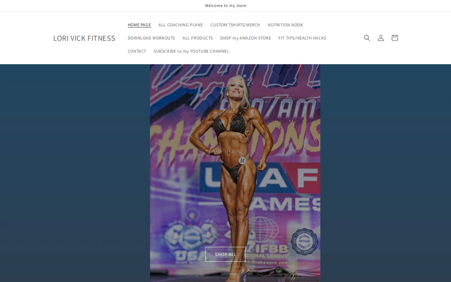 lorivickfitness.com homepage screenshot