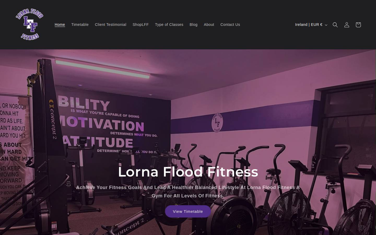 lornafloodfitness.ie homepage screenshot