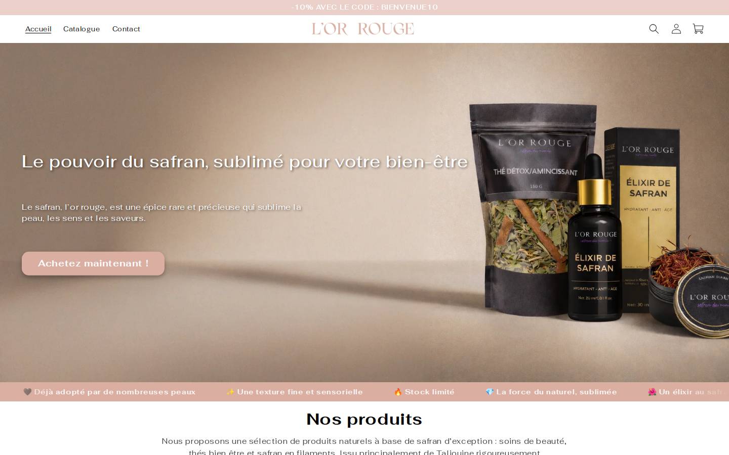 lorouge.com homepage screenshot