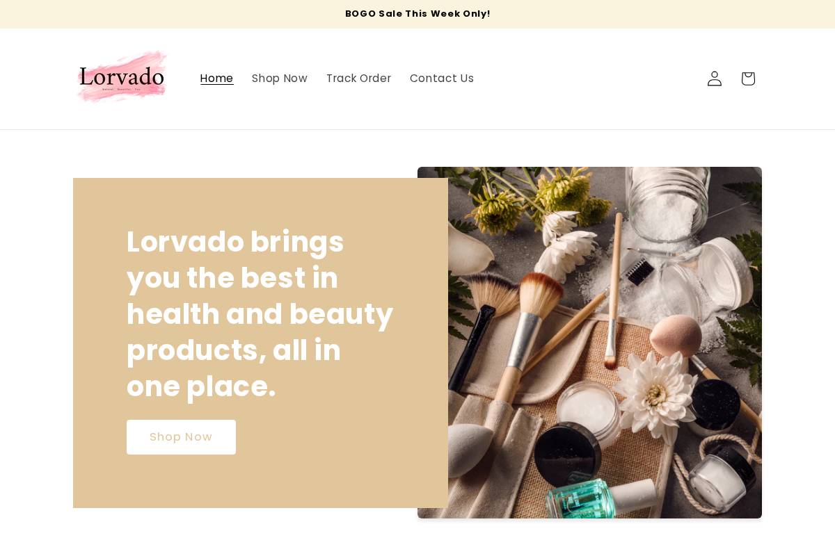 lorvado.com homepage screenshot