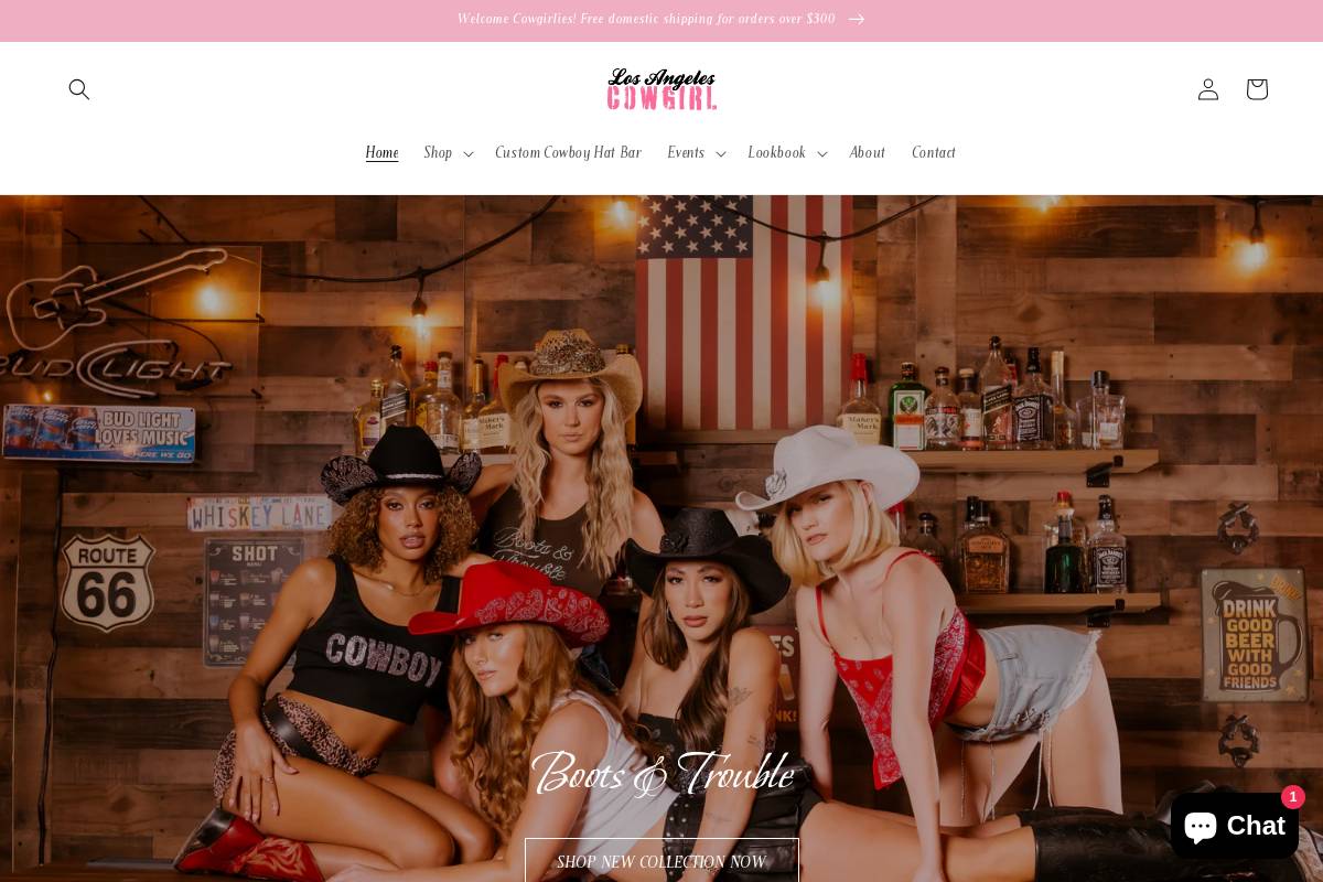 losangelescowgirl.com homepage screenshot