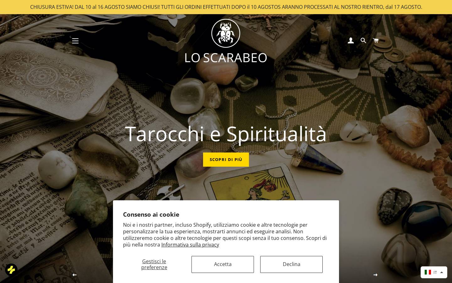 loscarabeo.com homepage screenshot