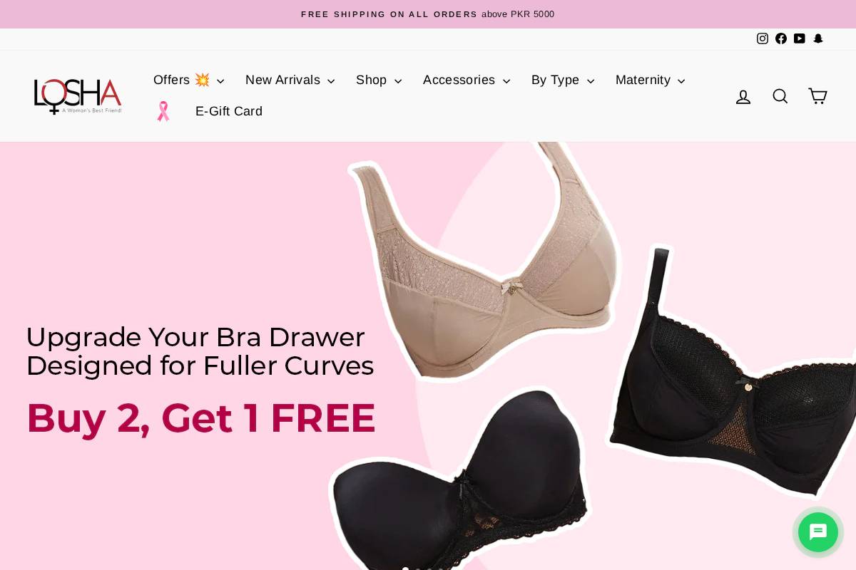 losha.pk homepage screenshot