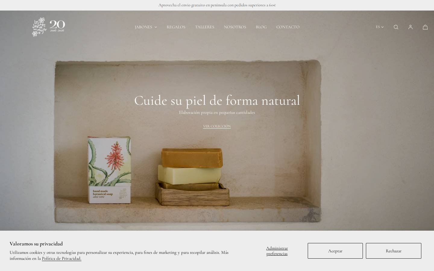 losjabonesdemimujer.com homepage screenshot