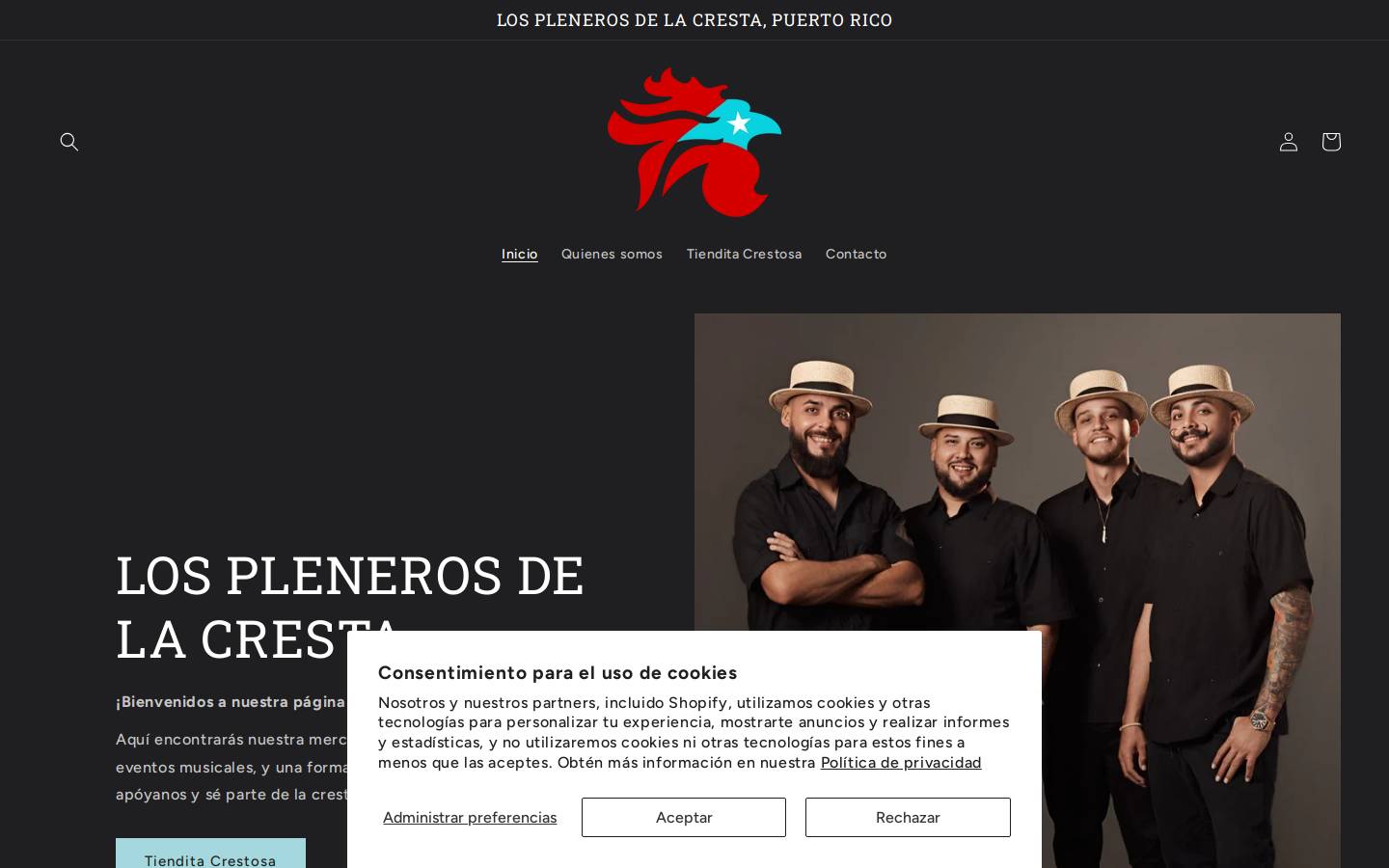 losplenerosdelacresta.com homepage screenshot