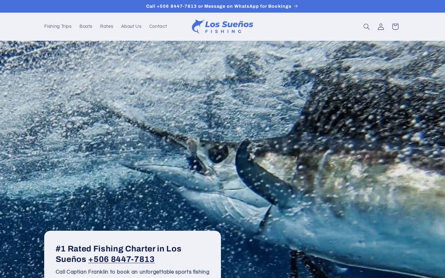 lossuenosfishing.com homepage screenshot
