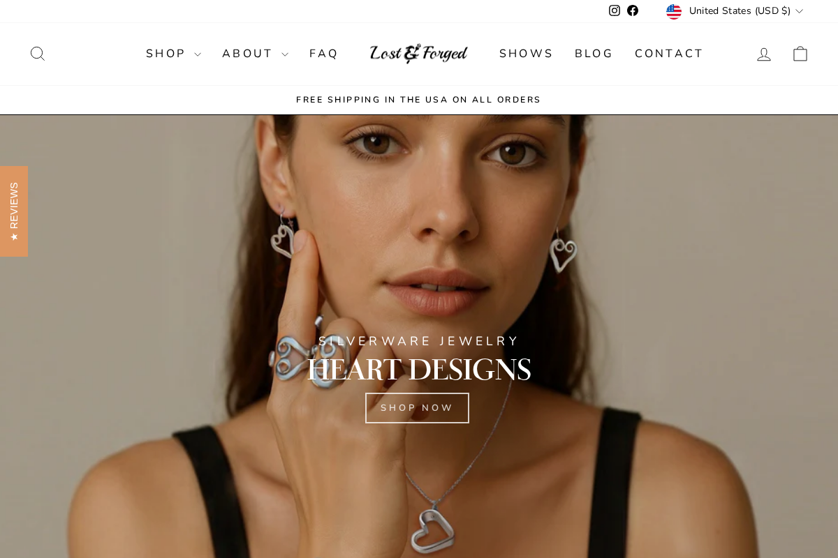 lostandforged homepage screenshot